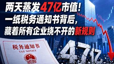 两天蒸发47亿市值！一纸税务通知书背后，藏着所有企业绕不开的新规则