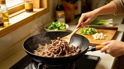 西兰花炒肉片，记住三个关键，脆嫩又下饭