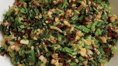 家常肉末炒萝卜菜,为何让人回味无穷