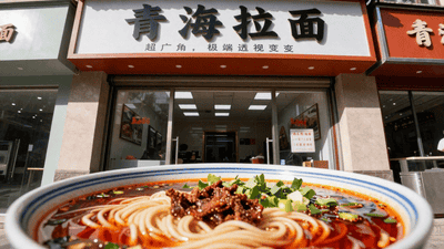 在天津江苏等地，逛青海拉面店还能领旅游宣传海报扫报名码 这波操作真能拉动当地旅游！