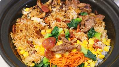 省事午餐，饭菜一锅出，肉嫩饭香，太好吃了