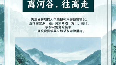 参与极端天气山区游玩请留心 这些安全要点要记牢