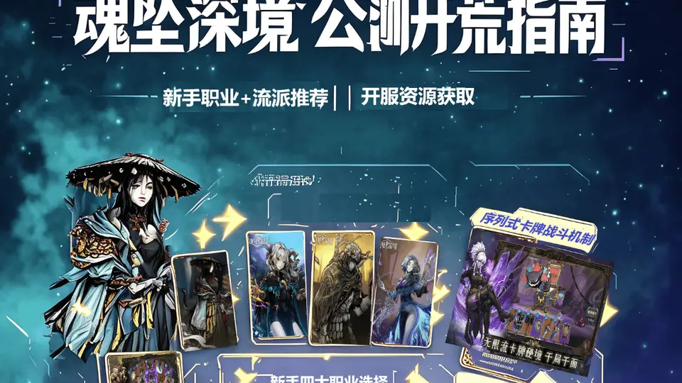 凉屋《魂坠深境》8.6公测多元玩法体验全解析：序列式卡牌策略实战指南+零氪抽卡福利全攻略