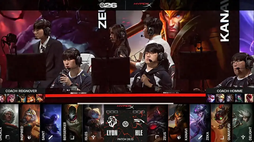 LOL-MSI：Zeus乌鸦“恶魔升华”力挽狂澜，HLE 3-2淘汰LYON