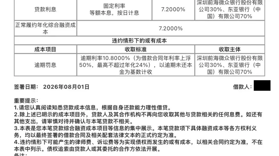 来体验贷款新规后的首次实测 你能看懂那些“一键同意”里的十几份协议吗