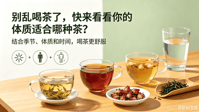 别乱喝茶了，快来看看你的体质适合哪种茶？