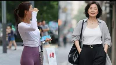 被杭州阿姨的夏季打扮惊艳！裙长裤松、不戴廉价首饰，更不披丝巾