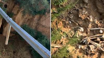 网传“山西运城一路面塌陷处现大量白骨” 真相来了