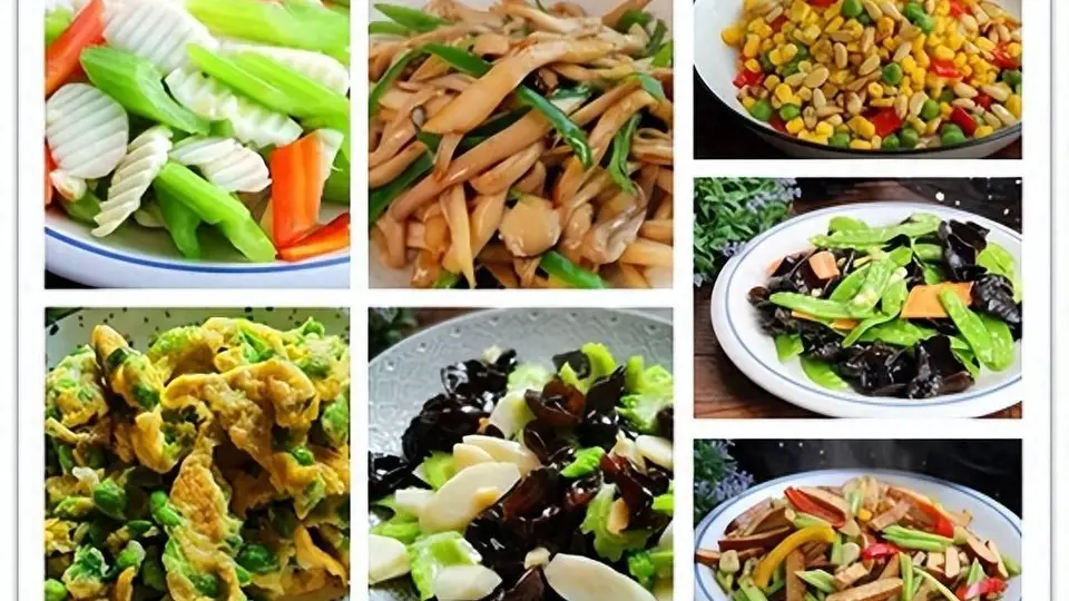 8道夏日素菜小炒，清爽开胃，低脂健康，轻松搞定全家一日三餐！