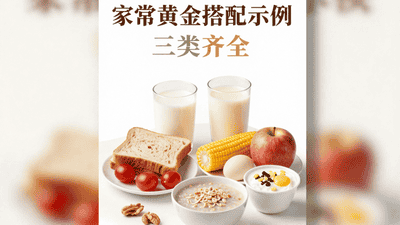 早餐容易被忽略的点：吃得够不够完整