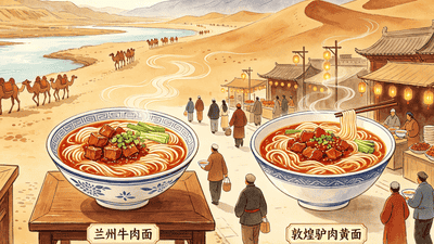 甘肃面食小吃地图 —— 从牛肉面到酿皮