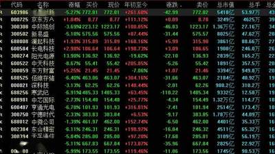 A股单日成交3.66万亿元，冲进历史前三，获利资金高位兑现科技股浮盈！兆易创新成交432亿元排第一、京东方A成交396亿元、A股成交前二十中仅有东方财富一只“老登股”