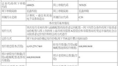 长鑫科技集团股份有限公司首次公开发行股票并在科创板上市招股意向书提示性公告