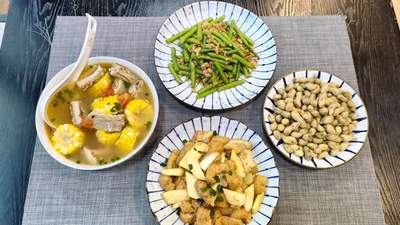 简单又丰盛！农家晚餐4个菜，个个好吃，儿子：要长胖了！