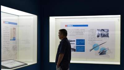 7月24日合肥这场展吸引了众多观众 看刘铭传史迹与两岸名家书画背后的故事