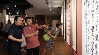 诗意长安翰墨碑林唐诗书画展多元开展 众多观众沉浸式品味诗墨融合之美