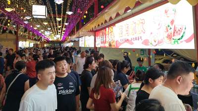 傍晚逛北京通州不夜津渡 品小吃看漕运景观感受运河文化趣意