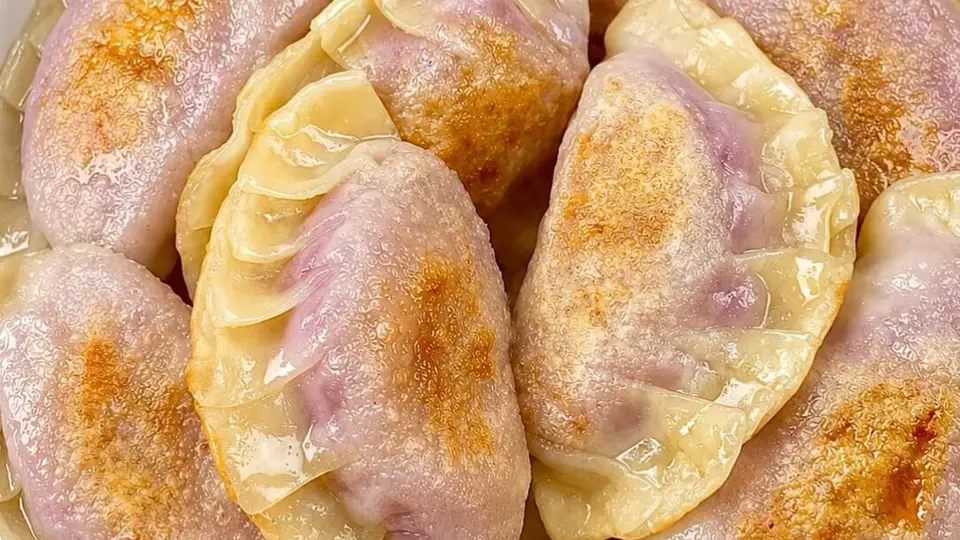 饺子皮芋泥饼,外酥里糯的低卡小甜点