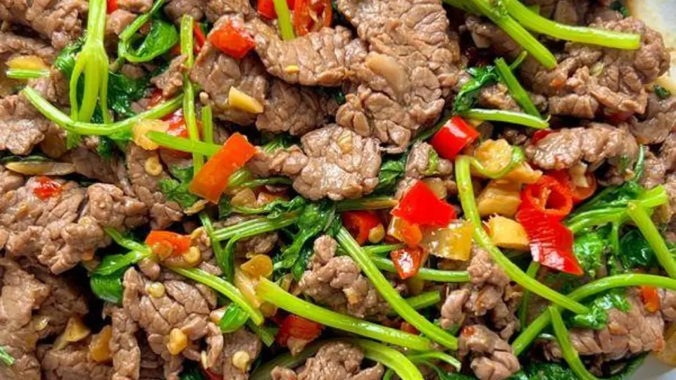 鲜辣入味超下饭,家常小炒黄牛肉地道做法