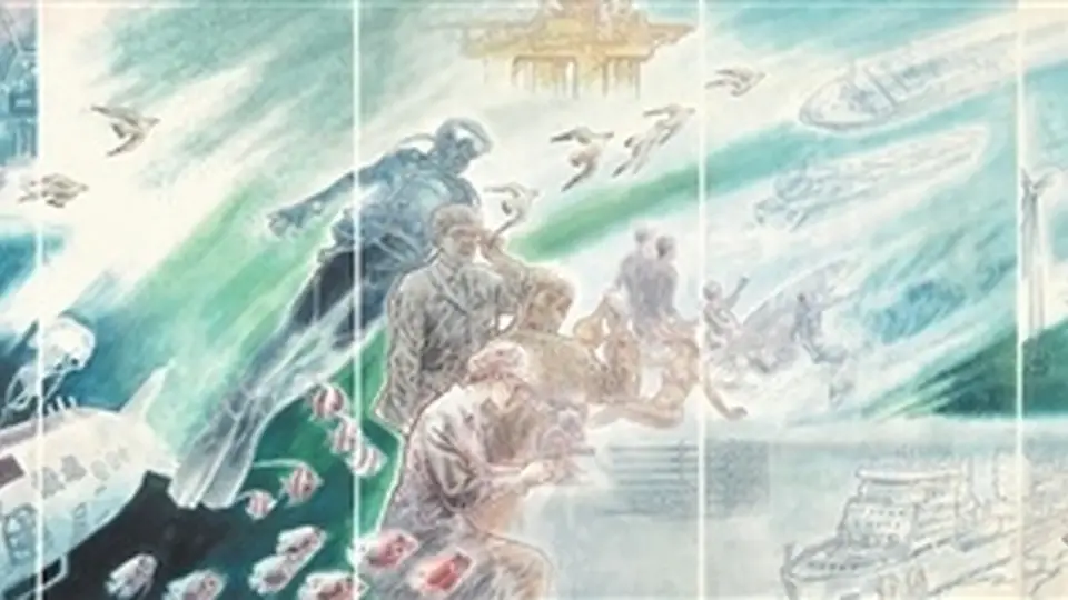 跟着画家父子,用画笔丈量万里海疆的磅礴风情