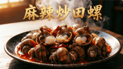 香辣田螺夜宵图