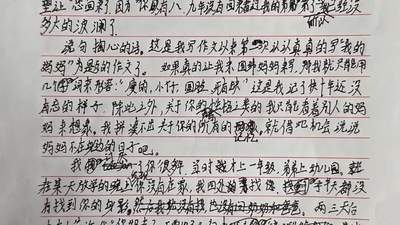 200万网友泪目!作文里浑身带刺的少年,藏着满到溢出来的软心肠