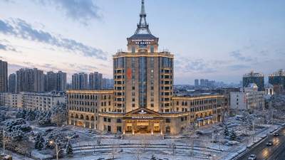 淄博乔治莫兰迪酒店建筑摄影｜一栋楼的四季与朝暮