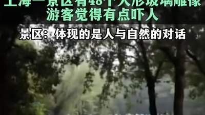 48个玻璃人形吓到游客，公共艺术翻车症结在忽视“公共” | 新京报快评