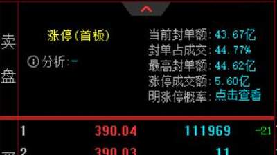 妖股直击：德明利涨停封单43亿，从980元高位大跌60%后强势反弹