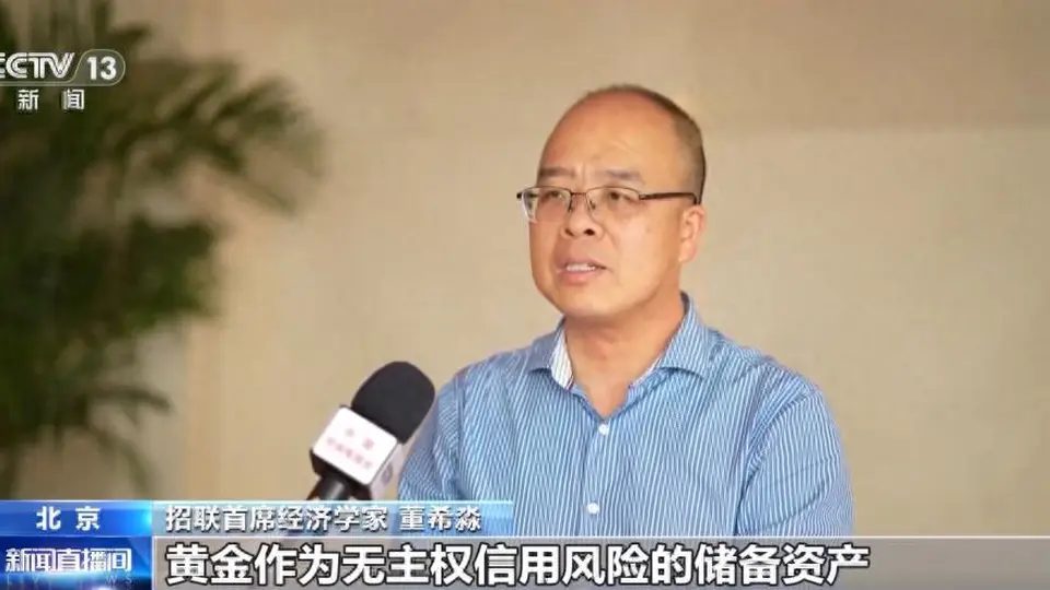 黄金何以反超美债？招联首席董希淼央视解读全球央行“购金热”