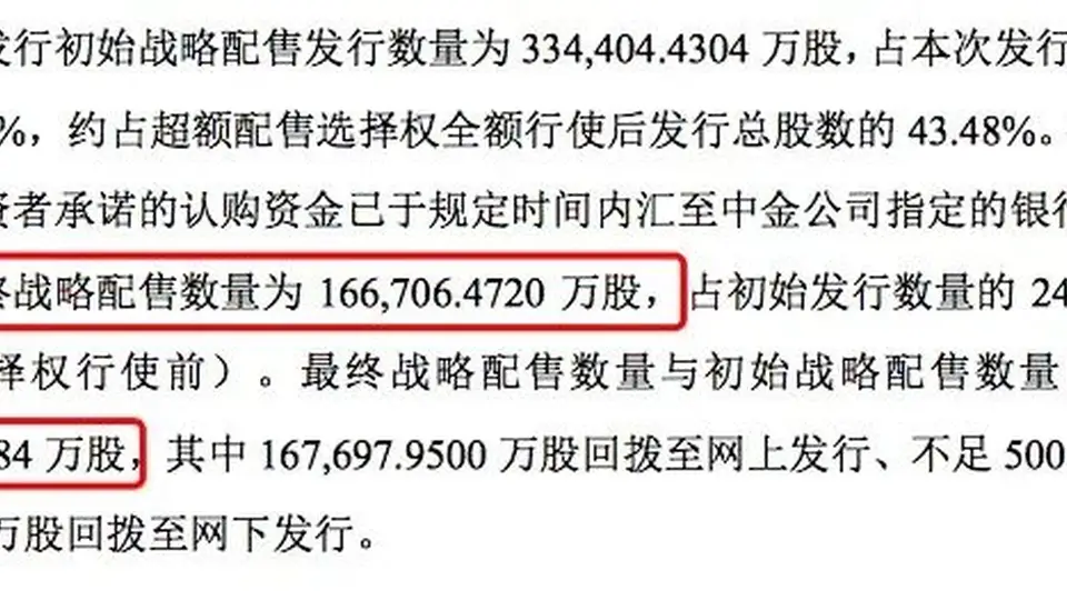 分掉16.67亿股，长鑫科技战配名单阵容豪华