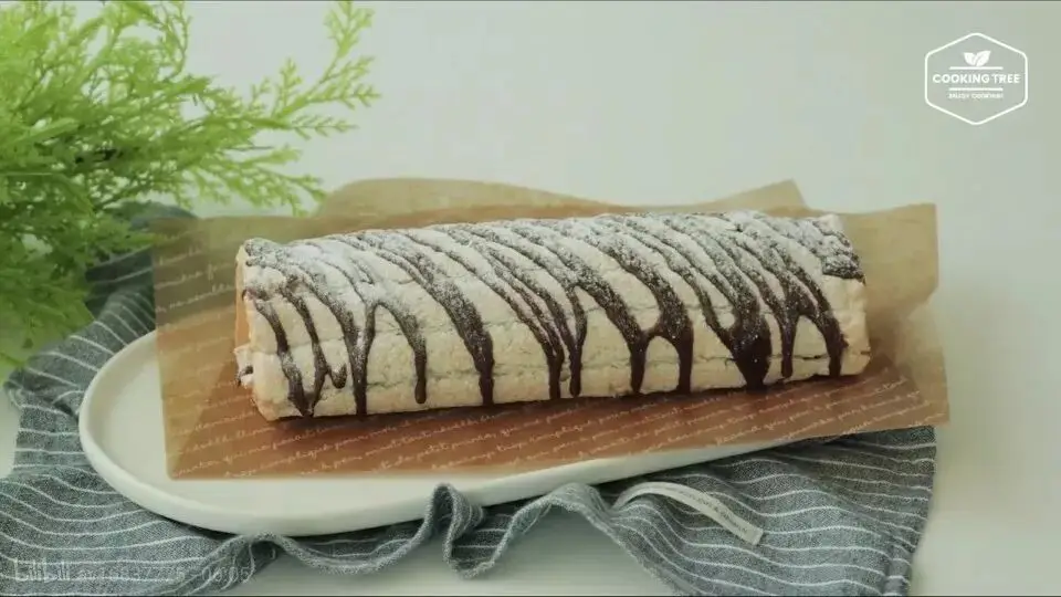 巧克力香蕉毛巾卷，混搭口感