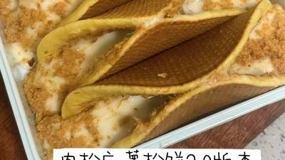 “肉松麻薯松饼，咸甜永动机，平底锅自制聚会小甜品”
