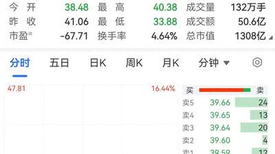 半导体硅片龙头，股价巨震