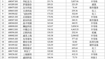 翻倍牛股中，上海“半导体军团”刷屏