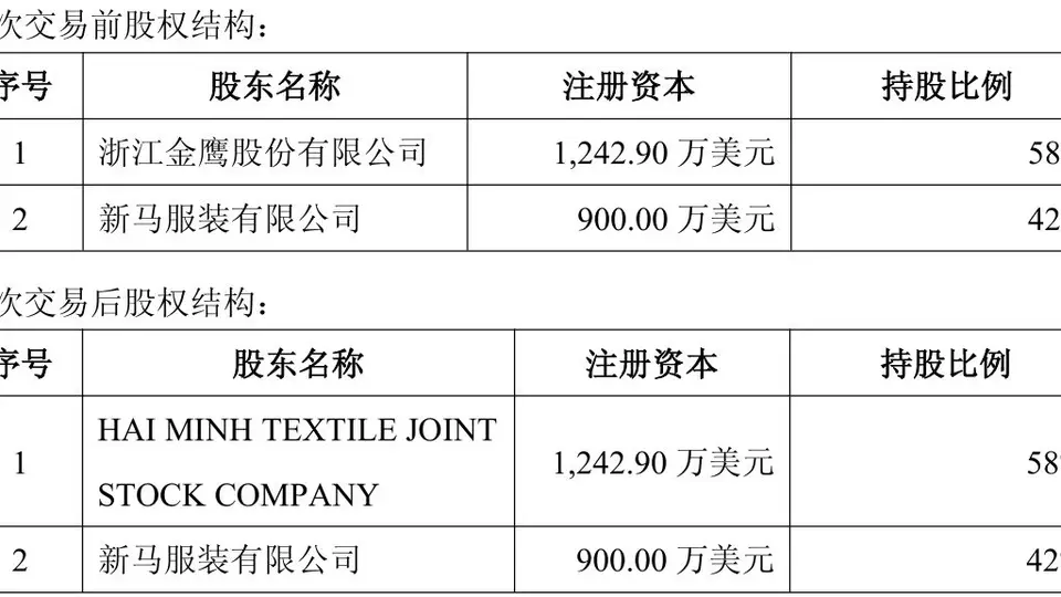 超9000万元全盘接手！盛泰集团拿下越南麻纺项目100%控股权，标的公司截至一季度末仍未产生营收