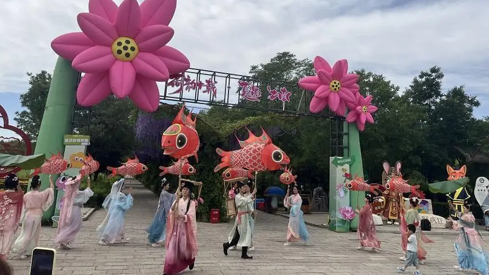 鸣翠湖荷花节：国风避暑新体验，赏荷泛舟逛市集解锁夏日清凉