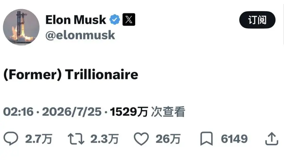 特斯拉第二季度财报不及预期引关注，马斯克身价缩水引网友热议（可补充观众参与感：财经话题引全网热议，大众看衰特斯拉未来？）
