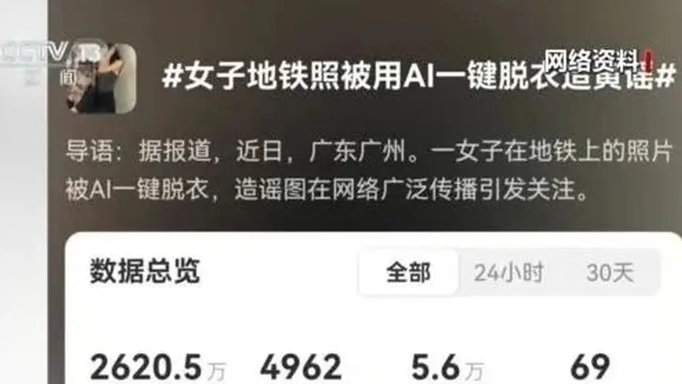 2025年起底AI脱衣产业链 参与多元活动的用户需警惕这类非法风险