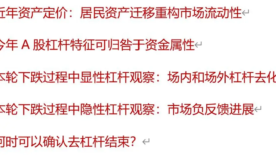 A股去杠杆到哪一步?