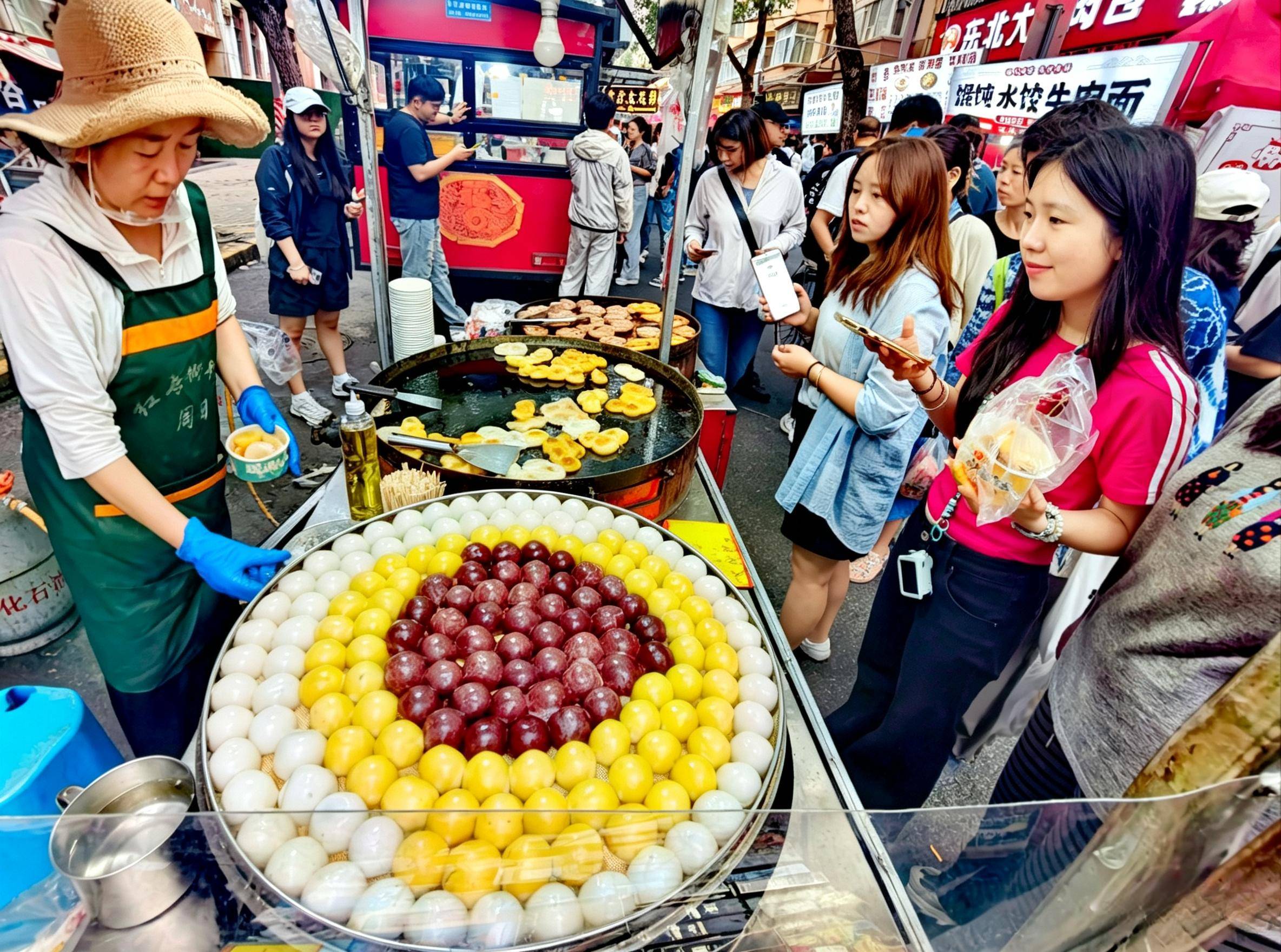 网红早市 游客扎堆