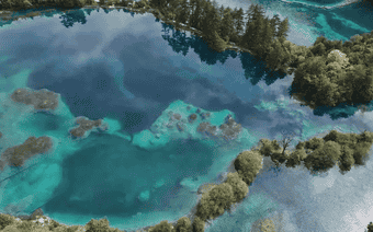 九寨沟湖水靠染色才呈现蓝色？官方辟谣