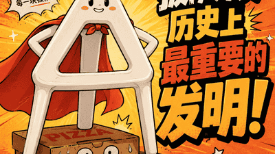 披萨盒里那个白色三角架，我对着它研究了半小时