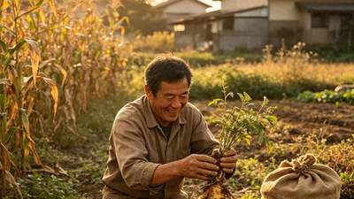 山东一男子埋了人参在地里，遗忘了20年，想起后挖出，惊喜