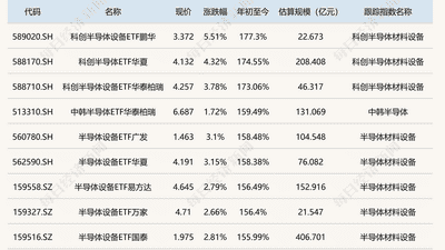 上半年ETF成绩出炉：23只ETF实现翻倍，冠军大赚177.3%