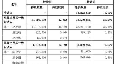 安徽凤凰控股股东等拟转让超15%股份 自然人王玉林携3亿元入局，将成第二大股东