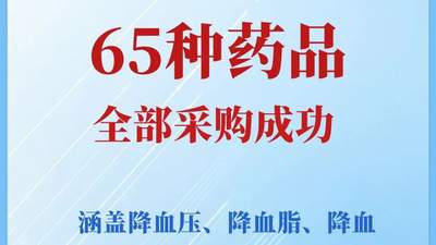 第十二批国家药品集采开标啦！65种慢性病、重疾常用药及救命药纳入，降压降糖抗肿瘤等多元领域覆盖，4.5万家医药机构参与报量