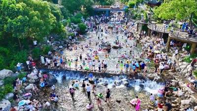来海会钱家畈清凉一夏 全家共赴零门票亲水嬉水之约