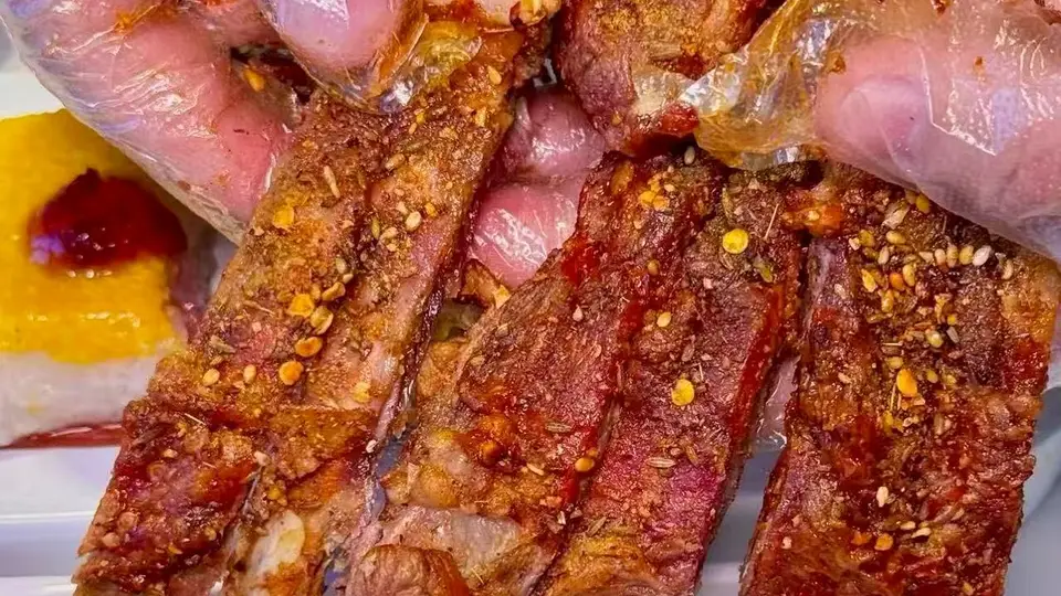 逛坝上必打卡!福洋洋吉祥草原手把肉,烤羊排烤羊腿实测体验超对味