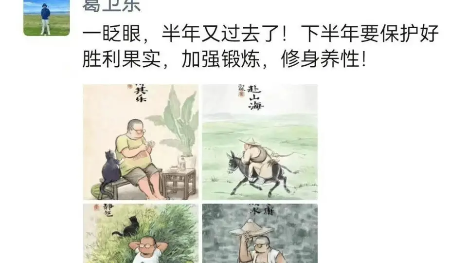 罕见喊话！A股剧烈震荡之际，私募大佬葛卫东借朋友圈发文，“下半年要保护好胜利果实，加强锻炼，修身养性!”，疑似提示风险！目前其兆易创新浮盈约100亿元
